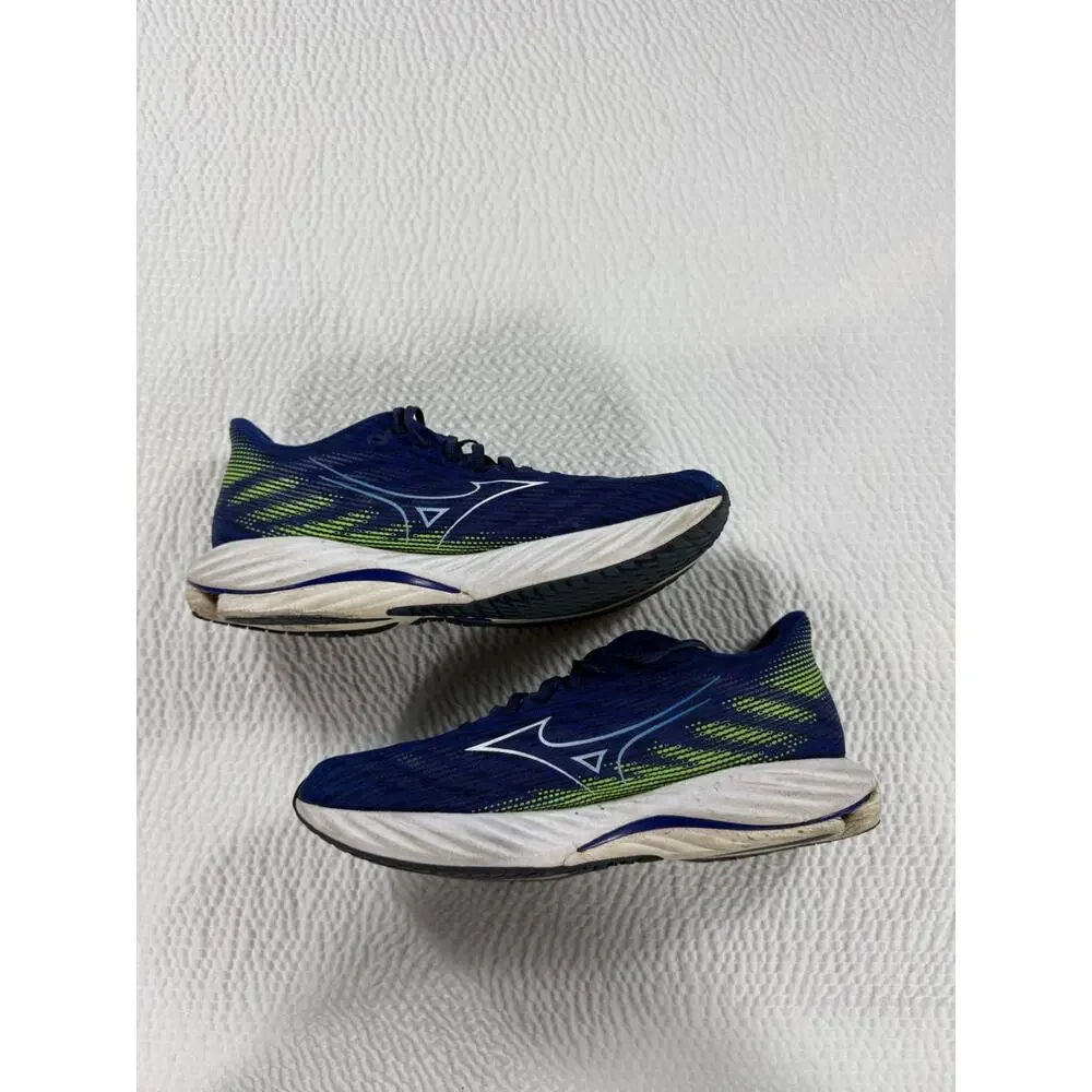 Mizuno Shoes Mens Size 13 Blue Green Wave Rider 28 Athletic Running Sneakers